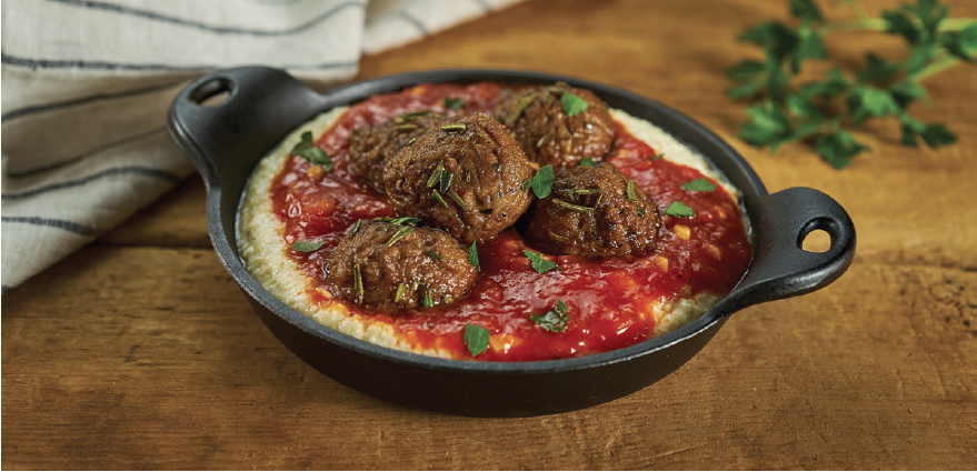Savory Polpetta with Thai Chili Marinara