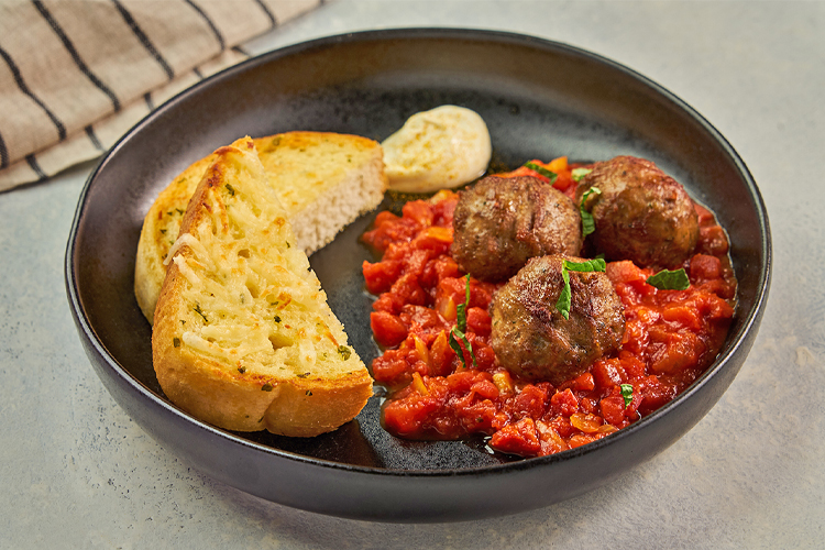 Coconut Curry Meatballs With Garlic Cheese Toast